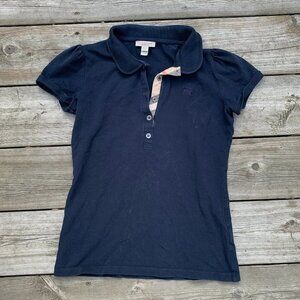 Vintage Burberry Brit Polo Button Up Shirt XS